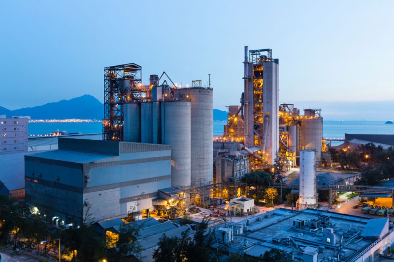 Construction and cement industry site
